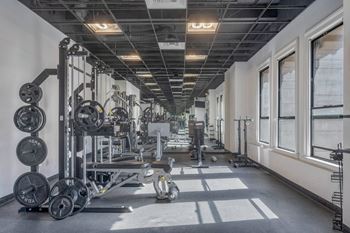 Gym with variety of equipment's